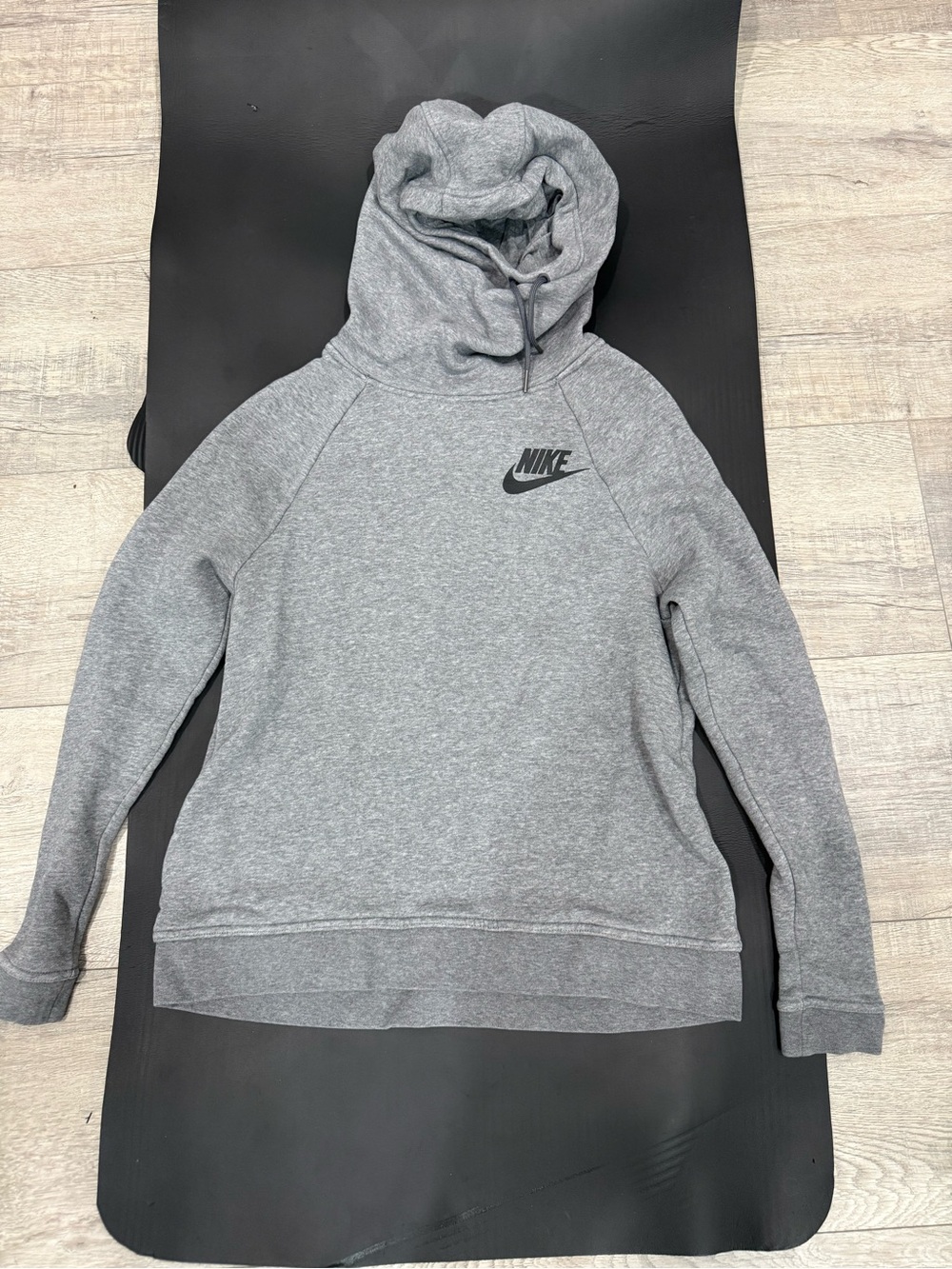 Nike Heather Gray Funnel Neck Pullover Sweatshirt
